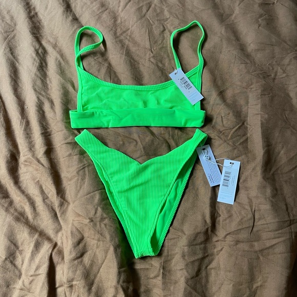 Frankie's Bikinis Other - Frankie's Bikinis Lime Green Swimwear